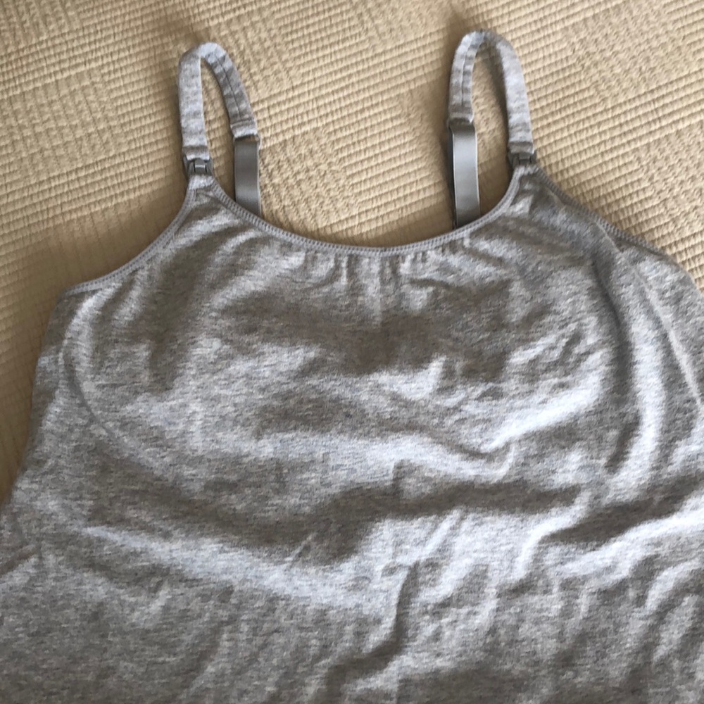 heather gray nursing cami
